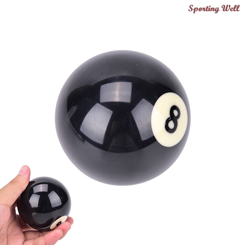 1 PCS Billiard Balls #8 Billiard Pool Ball Replacement EIGHT BALL Standard Regular Two Size 52.5/57.2 mm Black 8 Ball EA14