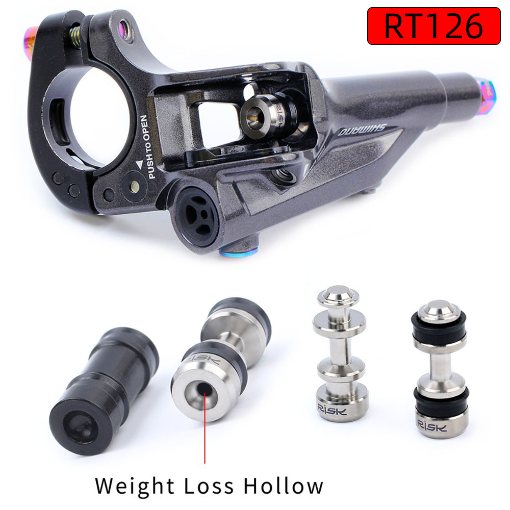 RISK-pistón de palanca de freno de bicicleta de titanio para Shimano XT/SLX/XTR, pinza de freno de disco hidráulico, piezas de reparación de bicicleta de carretera MTB
