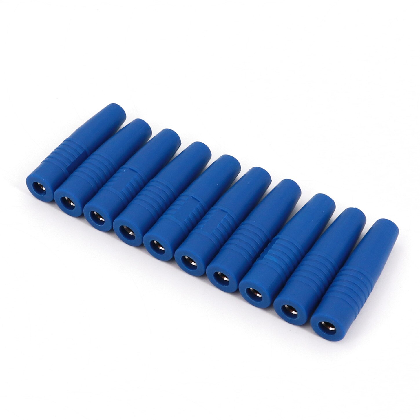 10Pcs Brass 4mm Insulated Banana Female Jack Plug Wire Solder Connector: 10Pcs Blue