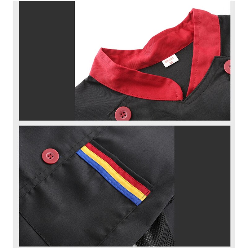 Chef Uniform Kitchen Uniform Restaurant Clothes Long Sleeve Waiter Cook Wear Unisex Chef Clothes Chef Jackets Cook Uniforms