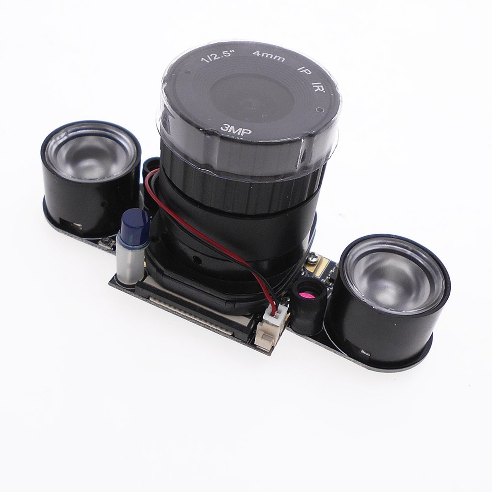 5 million large lens raspberry pie camera Raspberry PI 3 generation B type + automatic switching fill light
