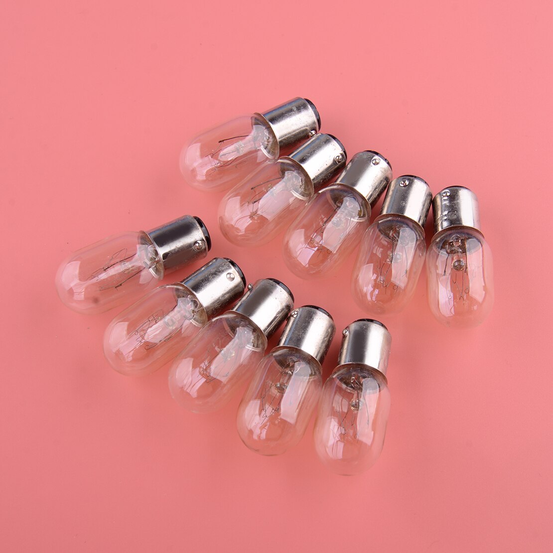 10 stk pærer 220v 15w ba15d passer til sanger hjemme symaskine 99k 132q 201 201 221 221k 222 247 301 301a