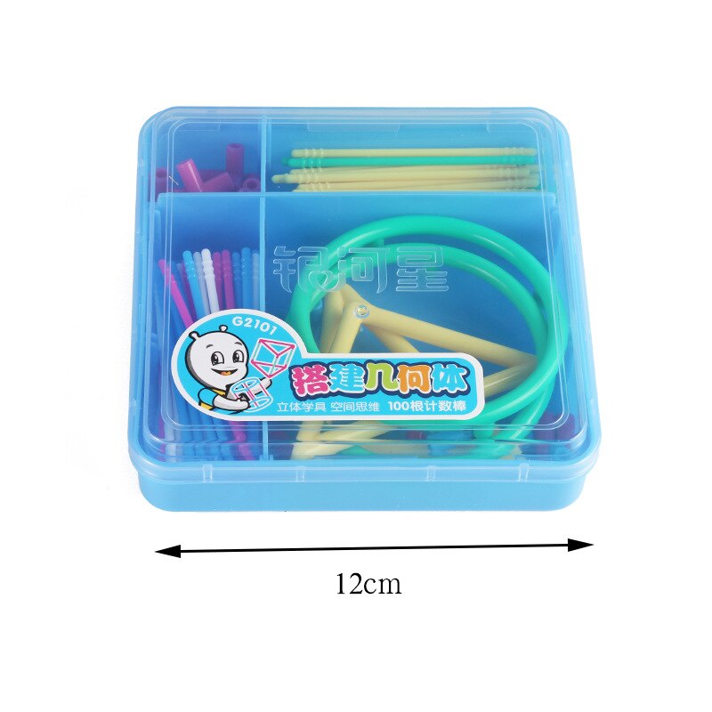 1 set Primary Mathematics Educational Tools DIY ABS Solid Geometry Model Mathematics Spatial Thinking Learning Teaching Resource