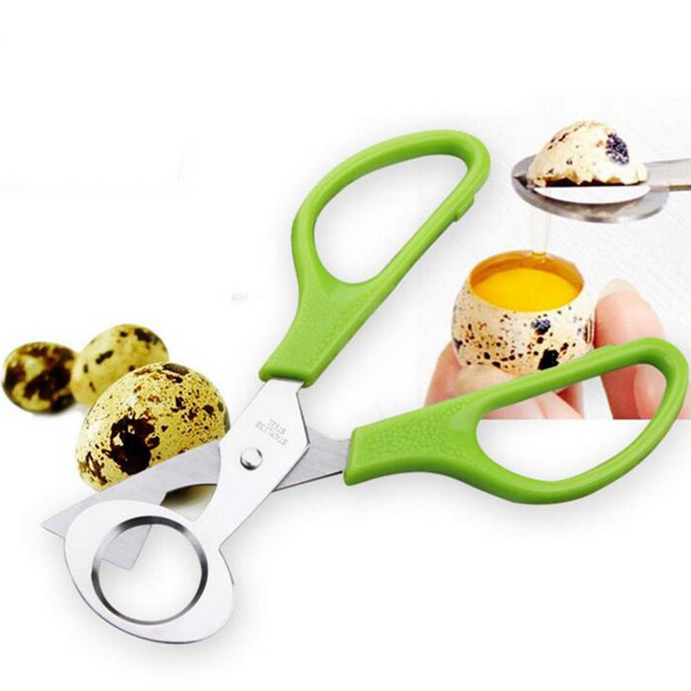 Rvs Duif Kwartel Ei Schelpen Schaar Cracker Opener Sigaar Cutter Keuken Creatieve Eggtool Cut Schaar