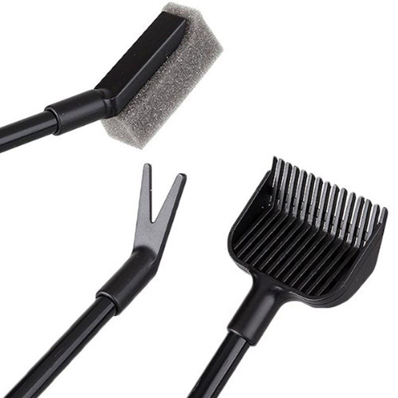 4 in 1 Cleaning Tools Kit Algae Aquarium Tank Clean Set Aquarium Cleaner Fish Tank Fish Net Scraper Sponge Aquarium Cleaner