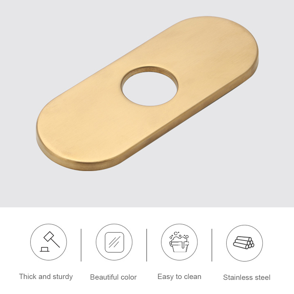 4 Inch Hole Cover Faucet Plate Bathroom Sink Toilet Kitchen Single Hole Faucet Decorative Panel