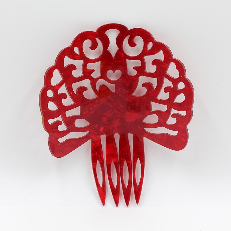 Haar kam azijnzuur plaat een verscheidenheid van kleur modieuze vrouwelijke partij hoofdtooi decoratie