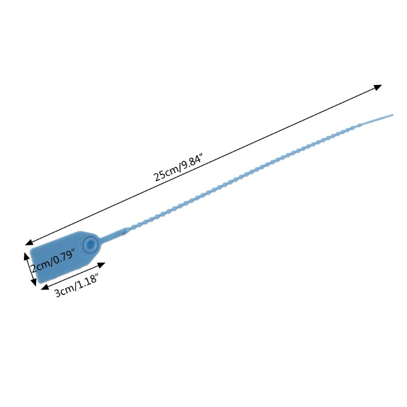 100PCS Disposable Cable Ties Pull-Tite Security Seals Self Lock Pull Tight Seals