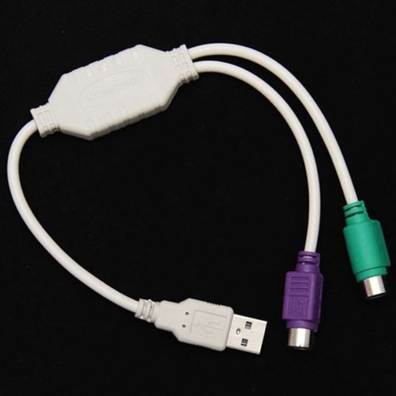 JETTING 1pc USB Male to PS2 Female Cable Adapter Converter Use For Keyboard Mouse