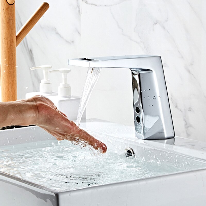 Automatische Sensor Wastafel Kraan Kraan Touchless... – Grandado