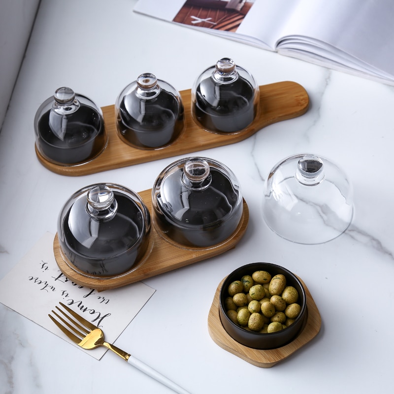 Keramische bakvorm cake beker puddingvorm glazen deksel taartbord dessertschaal vers fruit dessertbord snack klein setje