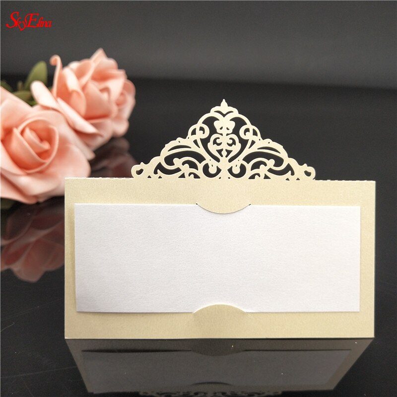 50pcs Party Table Name Wine Guest Place Cards Table Place Cards Favor Decoration Wedding Supplies Seating Decoration 8ZSH873: Beige