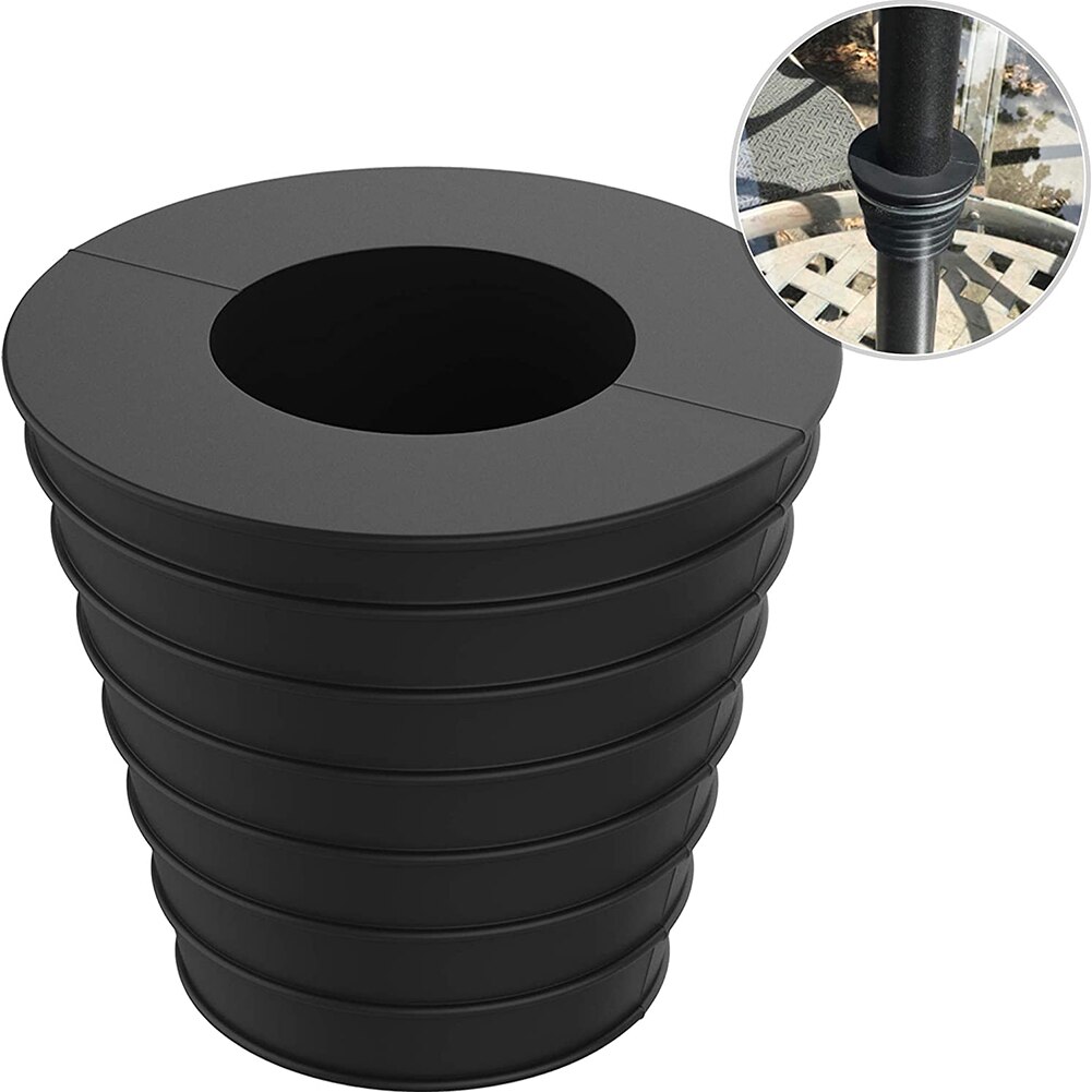 Paraguas de mesa cuña cónica anillo Plug se adapta a Poste de sombrilla diámetro 38mm para terraza Mesa agujero apertura o Parasol Base Stand