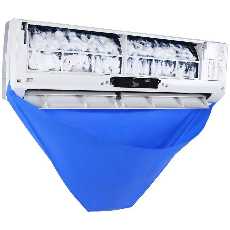 Air Conditioner Cleaning Cover Brushes Filter Net Waterproof Air Conditioner Cleaning Dust Protection Cleaning Bags and Tools: Covers 80cmx40cm
