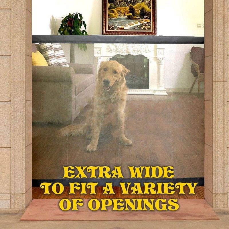 Vallas para mascotas, seguridad plegable portátil, protección interior y exterior, puerta mágica de seguridad para perros y gatos, mascotas