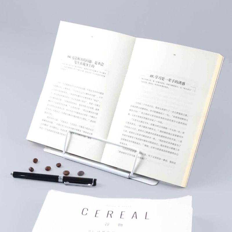 Draagbare Metalen Verstelbare Leesboek Houder Ondersteuning Document Plank Bookstand #524