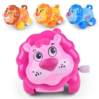 2022 New 1pcs Creative Children Clockwork Toy Novelty Cartoon Winding Winding Small Toy Winding Mini Gift: Little lion