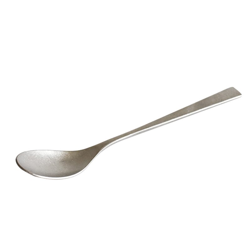 Steak messer und gabel Jahrgang alte edelstahl Westlichen geschirr Nachtisch löffel schneeflocke silber matt messer gabel löffel: hauptsächlich Löffel