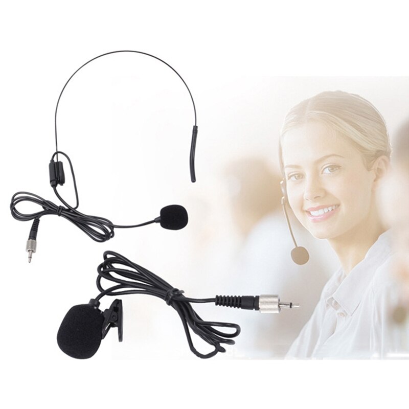 Système de Microphone sans fil, ensemble de Microphone sans fil avec casque et micro-cravate