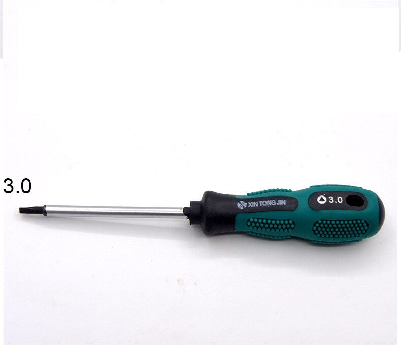 Driehoek Schroevendraaier 1.8Mm 2.0Mm 2.3Mm 3.0Mmcr-V Magnetische Anti-Skid Schroevendraaier Thuis Apparaten Funiture repaire Gereedschap Schroef: green3.0