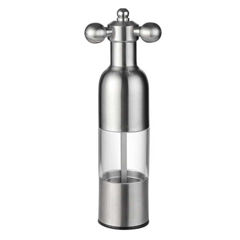 Stainless Steel Grinder Manual Salt Pepper Mill Ceramic Core Sesame Spice Grinder Spice Shakers BBQ Tools Kitchen Accessories: sliver L