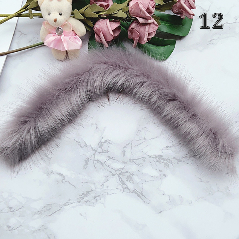 80Cm Faux Vos Bont Lint Tapes Diy Jas Fluffy Bontkraag Sjaal Naaien Materialen Levert Pluche Bont Streep Bont voor Handwerken: 12