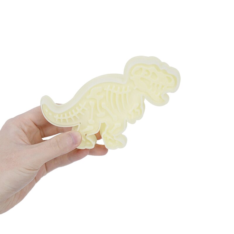 3D Dinosaurus Cookie Cutters Mold Dinosaurus Biscuit Embossing Mould Sugarcraft Dessert Bakken Siliconen Mal Voor Fondant Taart Decor