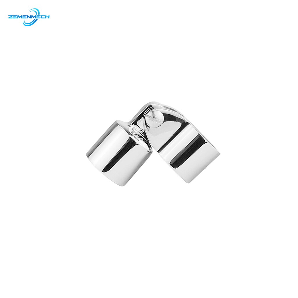 2PC Stainless Steel Boat Bimini Top Fitting Slide Cap Slide Sleeve Pipe Eye End Cap Jaw Slide Clamp External Eye End Canopy Tube