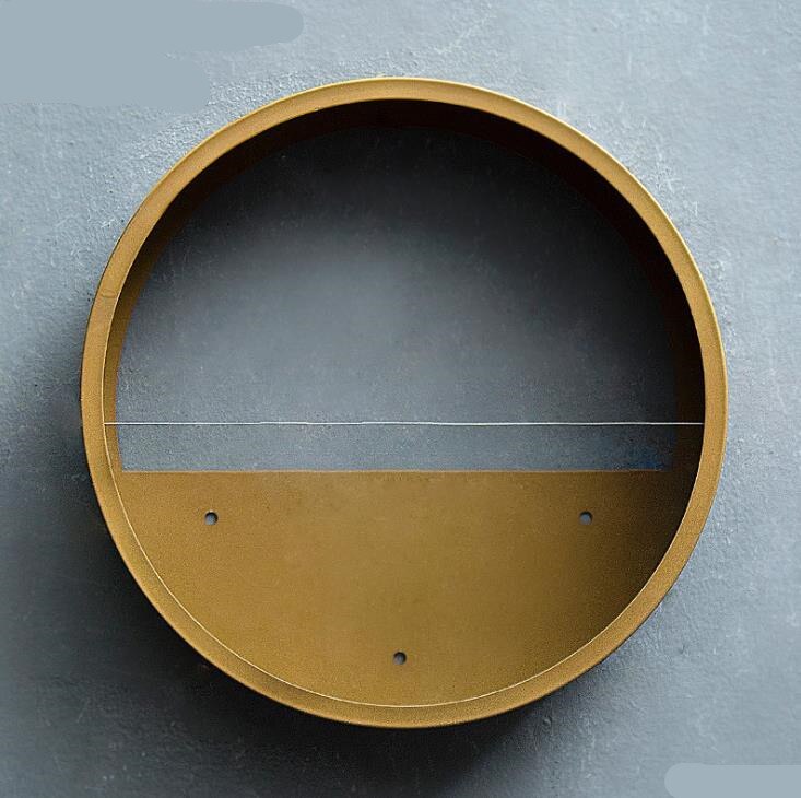Nordisk jern + glas rund væghængende vase hjem balkon blomsterkurv stue dekoration farverig blomsterholder: Grøn 25cm