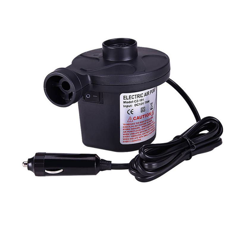 12V/4800PA AC Car Electric Air Pump For Camping Airbed Boat Toy Inflator: C