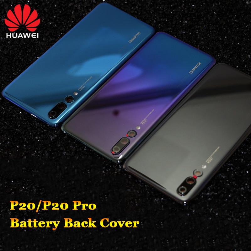 Back Glass Cover Voor Huawei P20 Pro Achter Deur Behuizing Beschermende Panel Case Voor Huawei P20 P 20 Batterij Shell met Camera Lens
