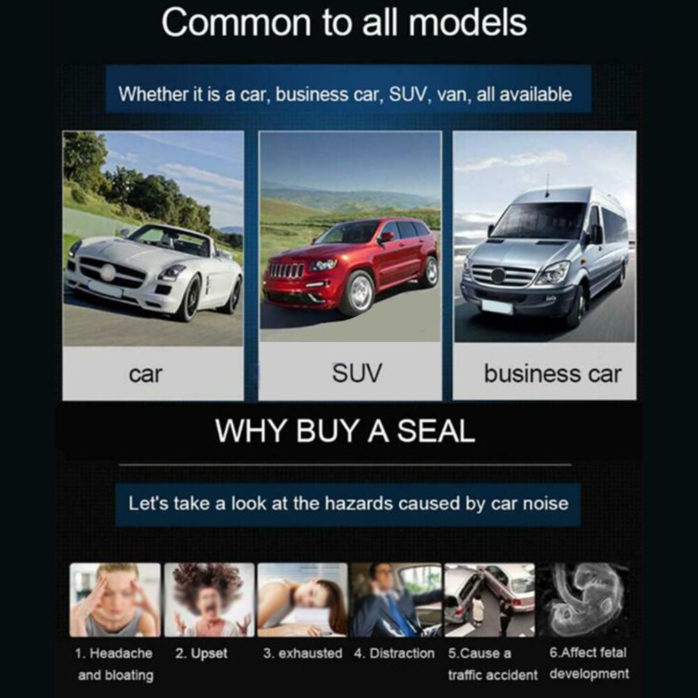 W/ Dual-Sided Tape Sealing Strip Waterproof 1pcs Headlight Weatherstrip