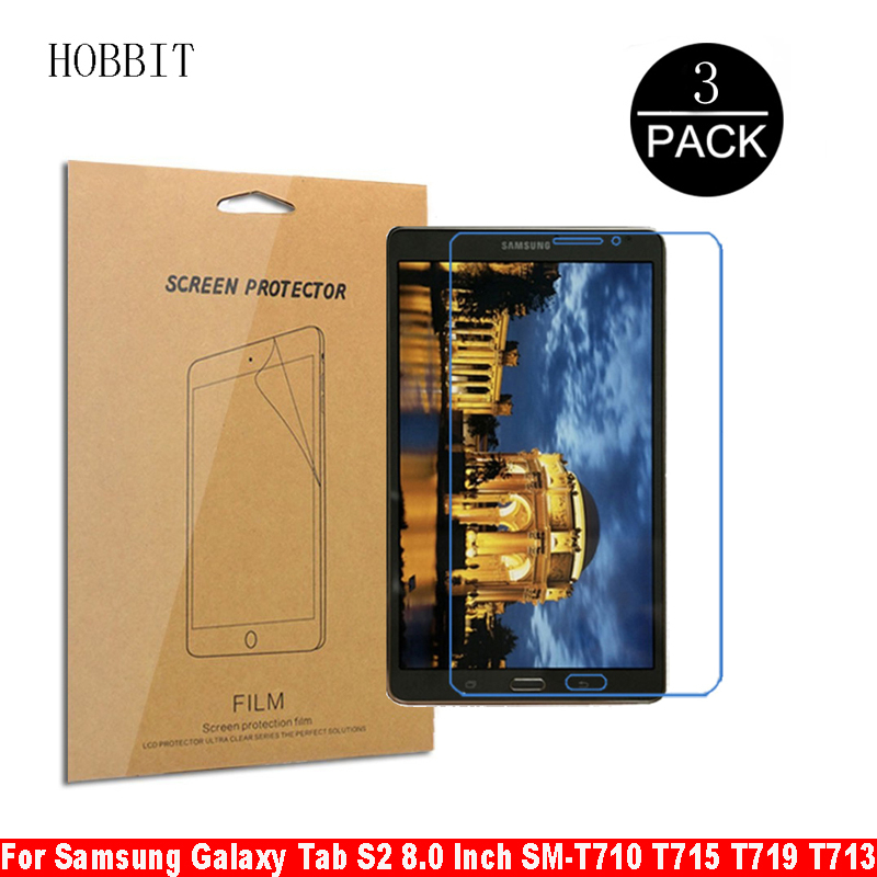 3Pcs PET Film Für Samsung Galaxy Tab S6 Lite 10.4 "P610 P615 SM-P610 SM-P615 Tablet Screen Protector Nano explosion-proof Film: Tab S2 8.0 SM-T710