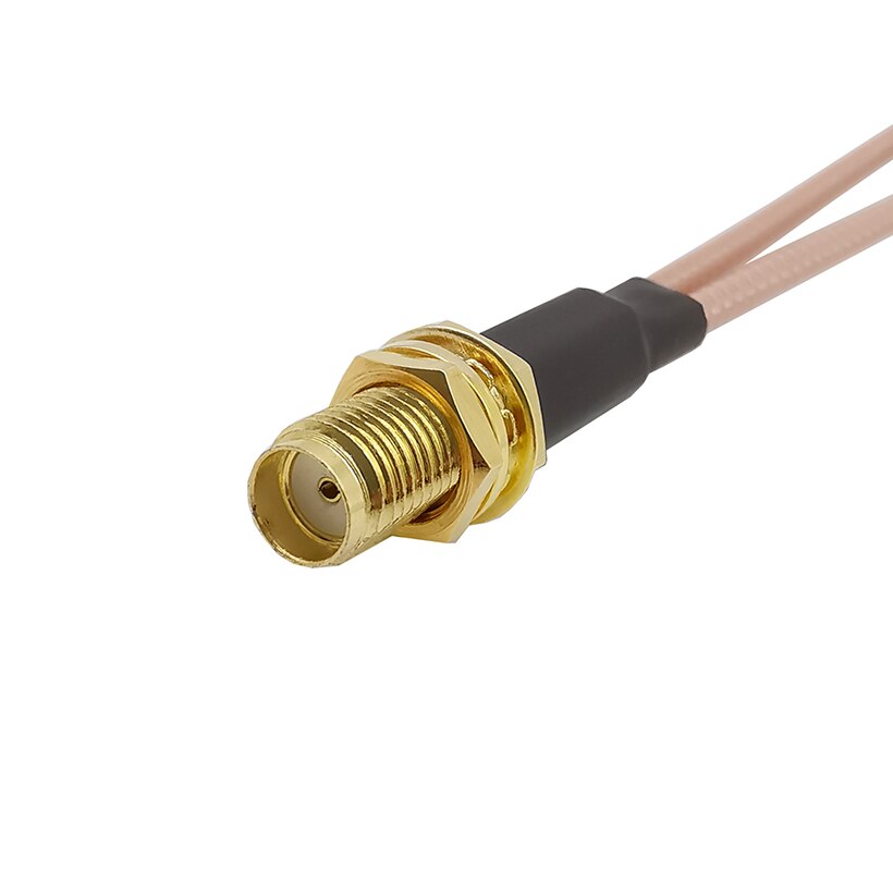 1Piece Double 2x SMA Male Plug to SMA Female Jack Bulkhead Adapter Connector RG316 Coaxial Cable WiFi Antenna Pigtail