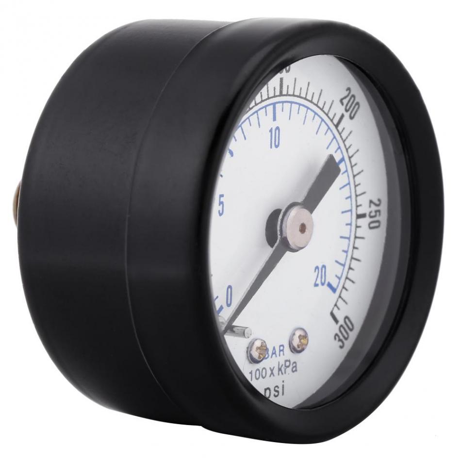 Mini manómetro para combustible aire aceite líquido agua 0-20bar/0-300psi 1/8