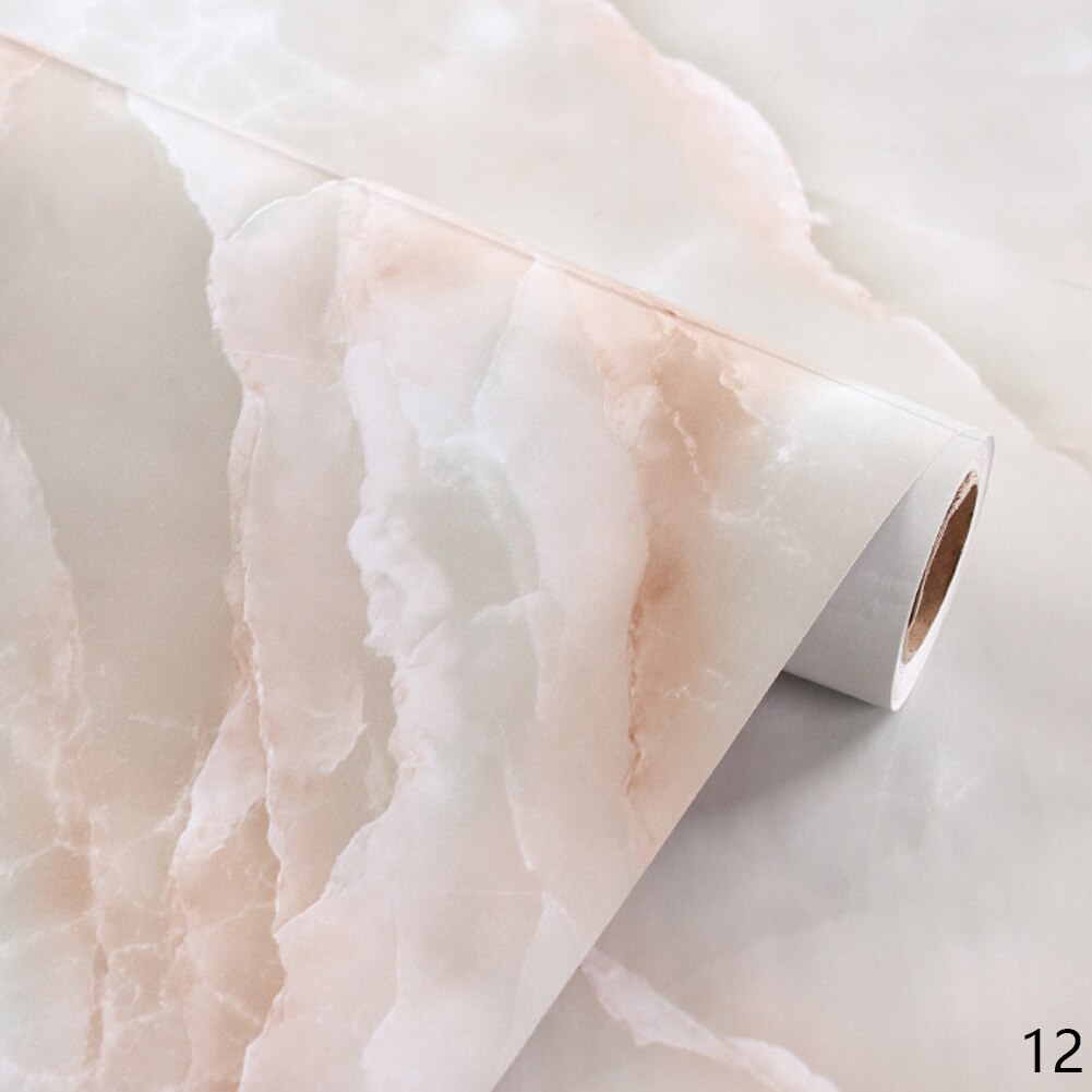60*100cm PVC Marble Waterproof Contact Paper Self Adhesive Wallpaper Decor Film Kitchen Cabinet Countertop Furniture Sticker: Yellow Stone