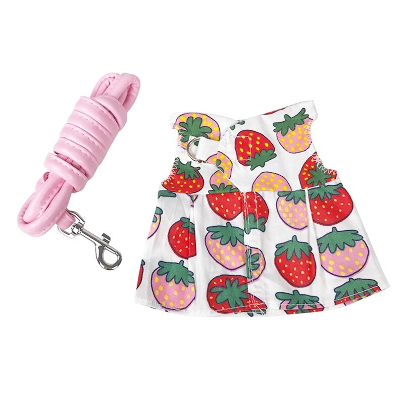 Ensemble harnais et laisse pour lapin, vêtements pour cochon d&#39;inde, gilet, jolie robe mignonne pour petit furet Hamster