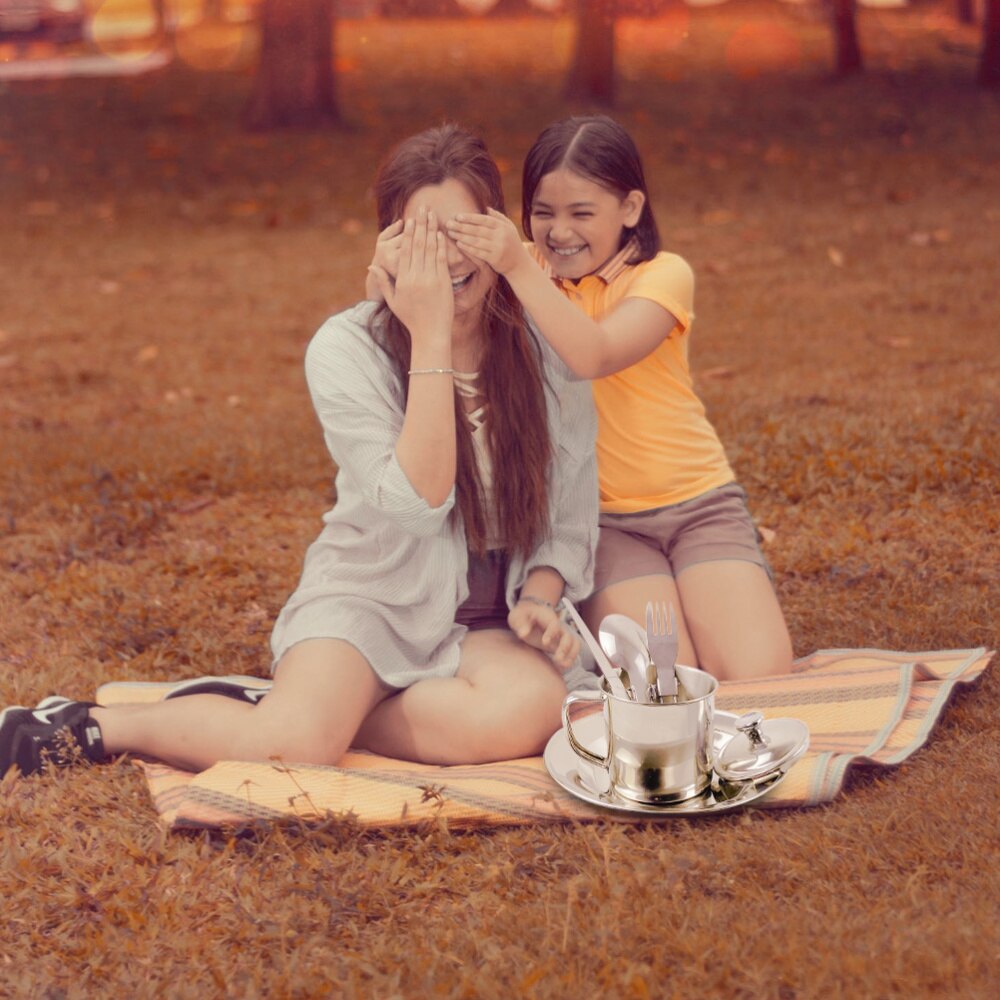 1 Set of Camping Cookware Portable Cooking Equipment Outdoor Camping Cookware