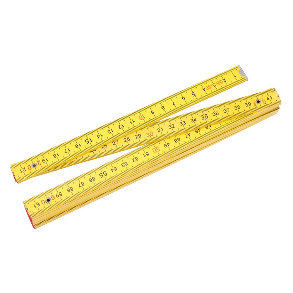 2 Meters Wooden Folding Ruler 8 Folding Wooden Ruler Versatile Measuring Tools Wooden Ruler Teaching Supplies Matching Tools