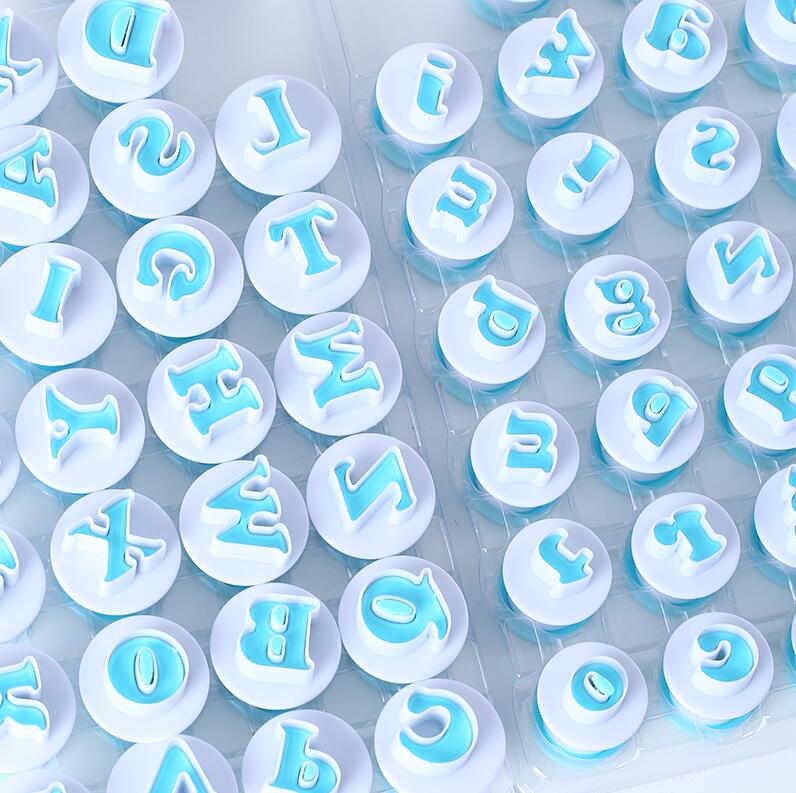 Bakervarer form brev fondant cookie kutter 26 stk butikk bokstaver alfabetet og 10 stk antall kake dekorasjonsverktøy gyh
