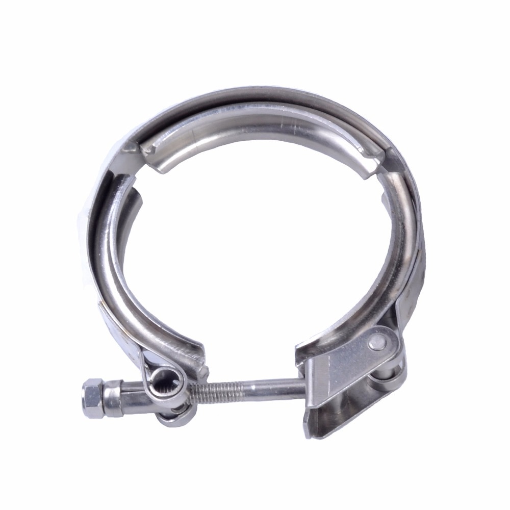 3.5Inch Stainless Steel Exhaust Universal V-Band Clamp VBand Exhaust Turbo Downpipe V-Band Clamp Quick Release