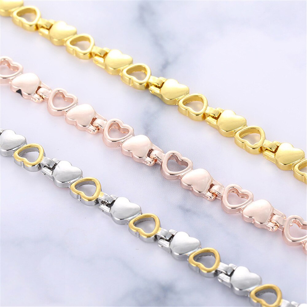 Gesunde Energie Armband Frauen Charme Schmuck Männer Armband Hearted Edelstahl Gesundheit Pflege Magnetische Armband Link Kette