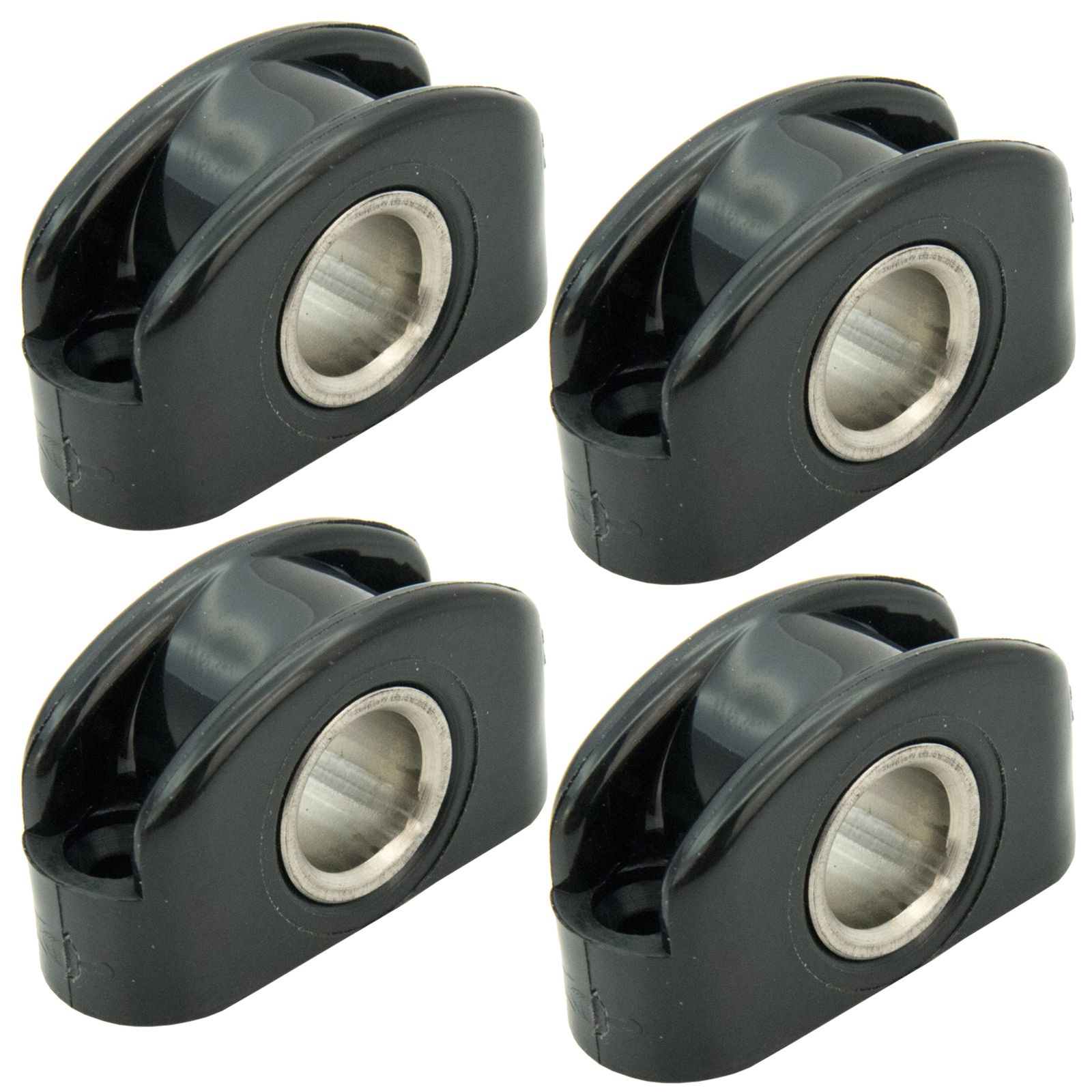 Carenado de barco marino, Diana de Nylon negro, 12mm, 1/2 ", inserto de acero inoxidable