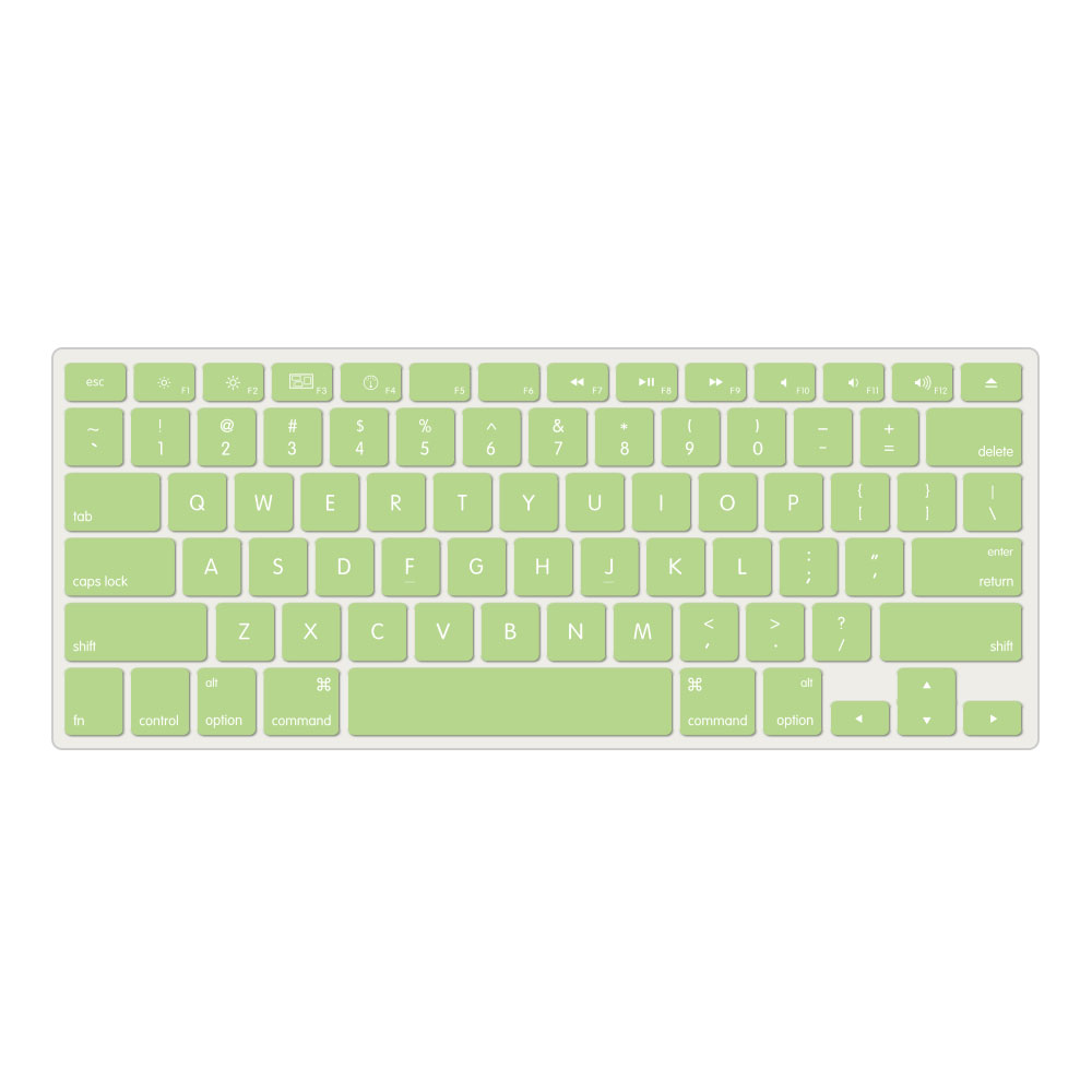 Cubierta para teclado Air 13, Protector de silicona impermeable, para Macbook Air M1, 13, , A2337, A2179: Cream Green