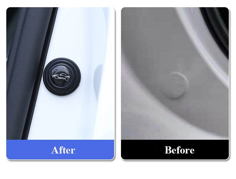 5/10Pcs Cars Door Shock Stickers Universal Auto Soundproof Buffer Pier Anti-collision Silicone Trunk Insulation Auto Crash Pad