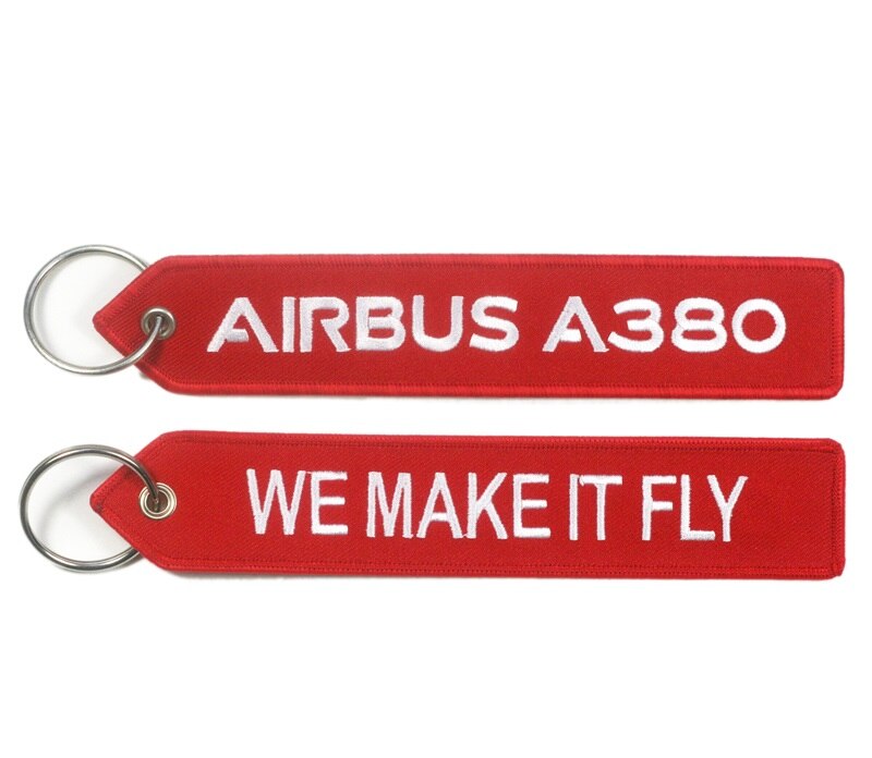 Airbus Logo A330 neo A350 A380 BELUGAXL Embroider Travel Long Luggage Bag Tag for Flight Crew Pilot Aviation Lover: A380 style 2