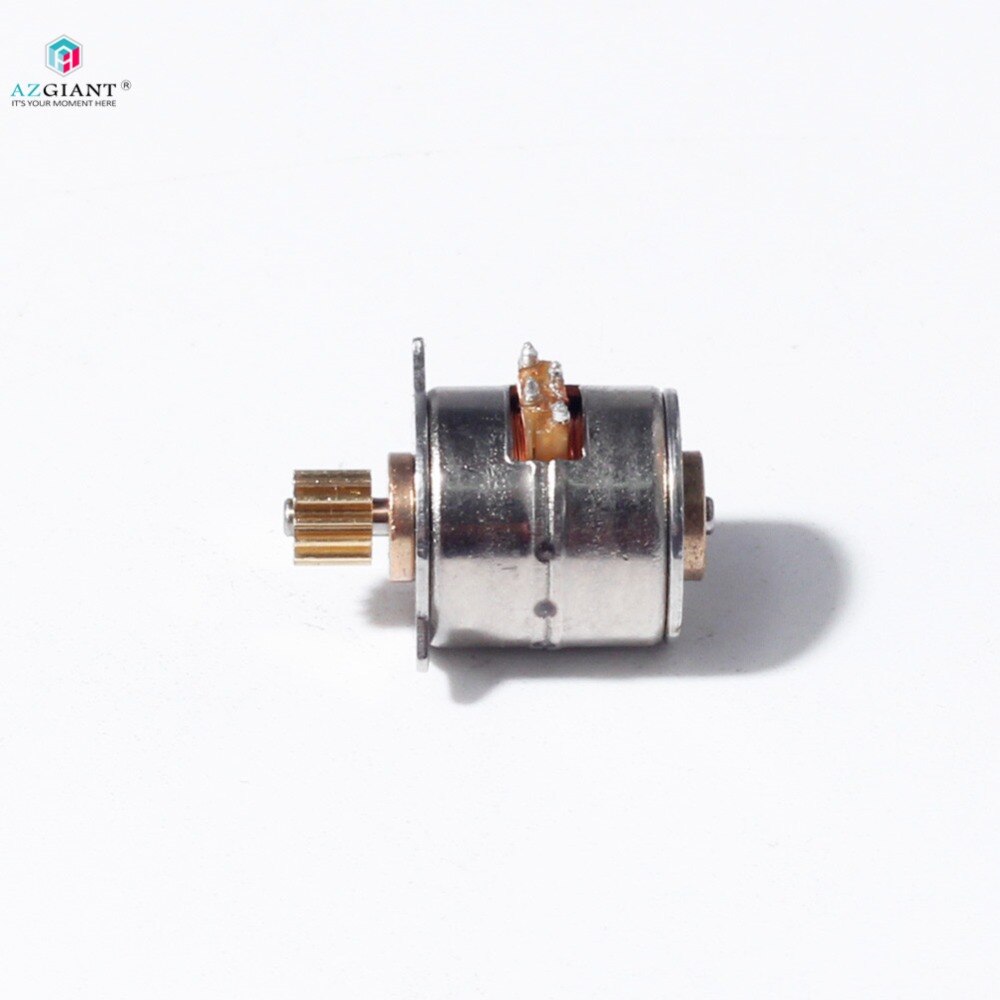 4pcs/lot 2 phase 4 wire DC Mini motor Micro stepper motor 10MM stepper motor with Copper Gear