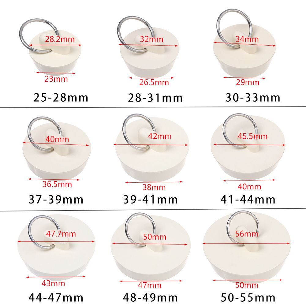 Ronde Afvoer Afdekking Riool Water Spoelbak Plug Rubber Lekkage-Proof Plug Badkuip Stopper Duurzame Keuken Badkamer Benodigdheden