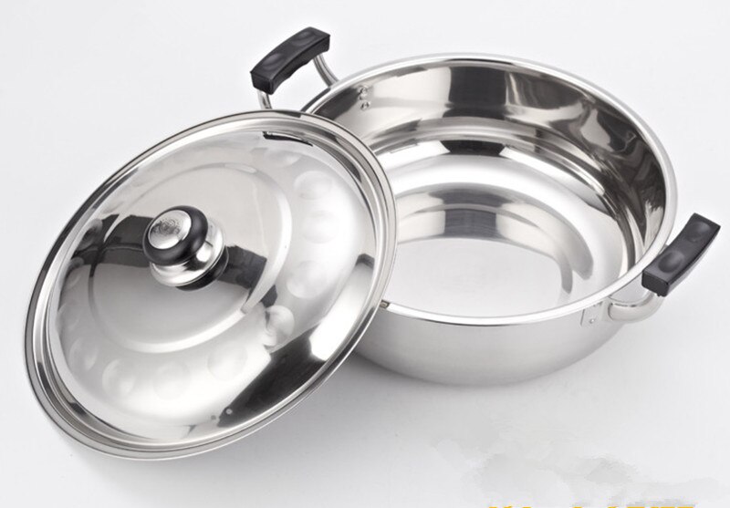 Stainless steel Soup pot Nonmagnetic Cooking Multi-purpose Cookware Non stick Pan general use kitchen big japanese cooking pot