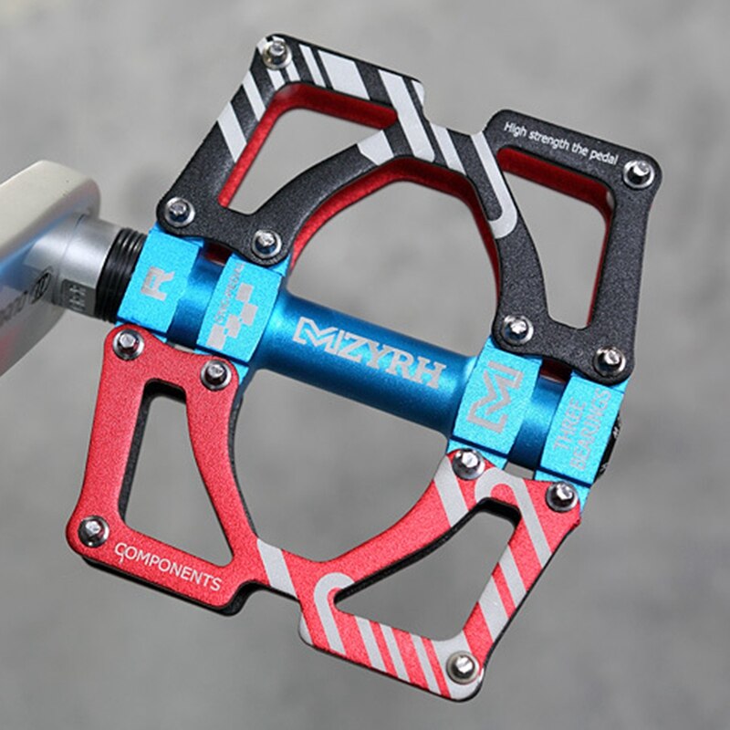 MZYRH Mountain Bike Pedals Ultralight Colorful CNC Cycling Sealed 3 Bearing Flat Pedals BMX MTB Cycling Sports Accessories
